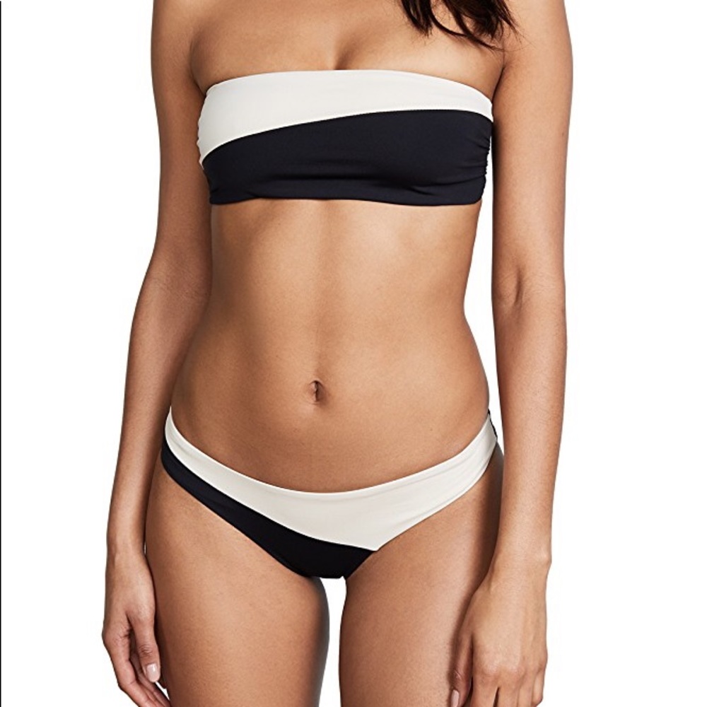 Moon Colorblock Bandeau Bikini Top Size: M NWT